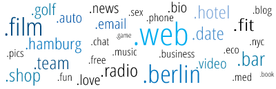 Neue Domain-Endungen