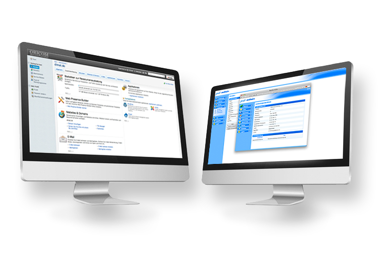 Administrationsoberflächen Plesk und PD-Admin